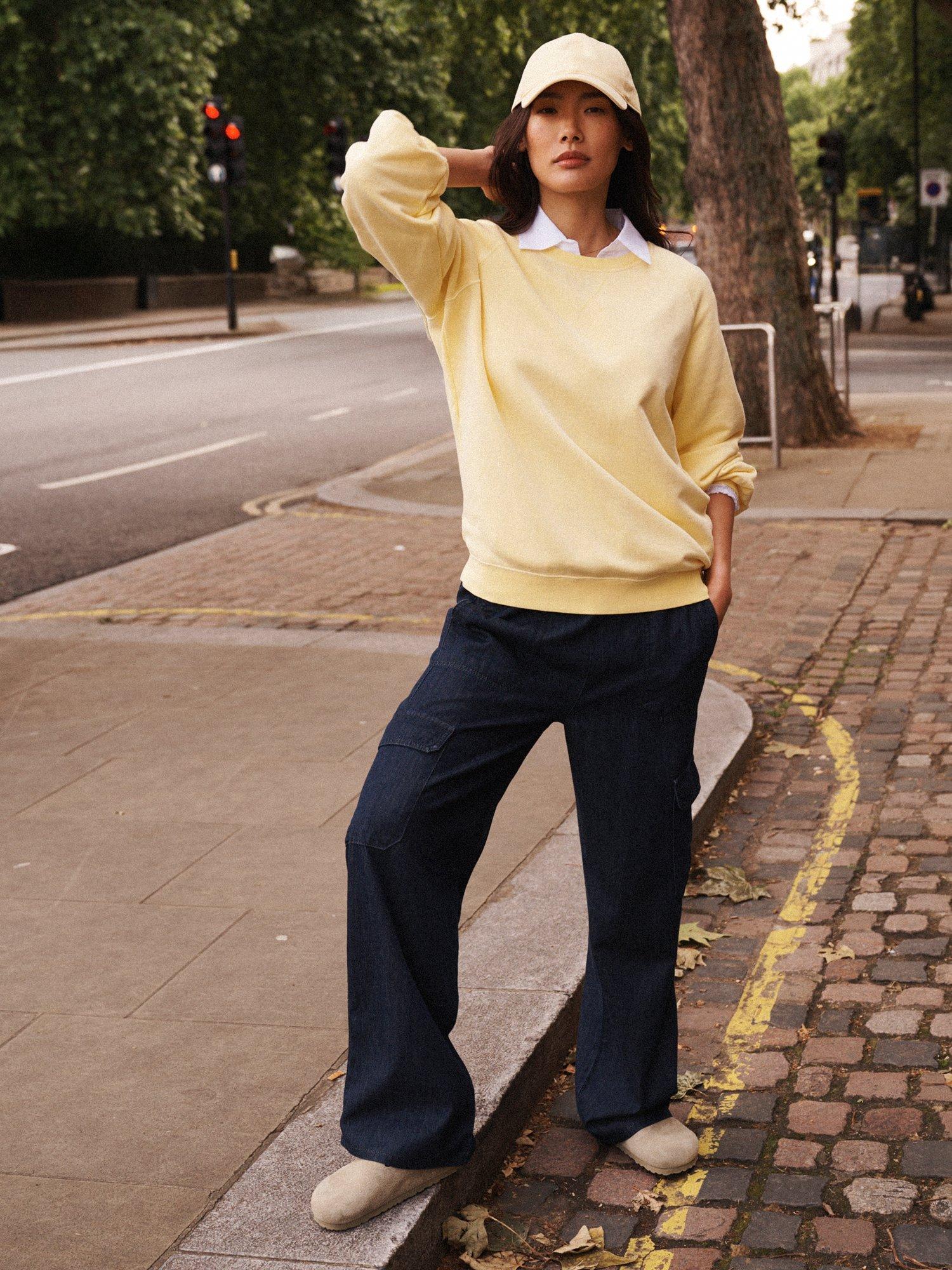 Product image 1 of 4, which shows NRBY Camilla Cargo Trousers, Ink Blue, 8