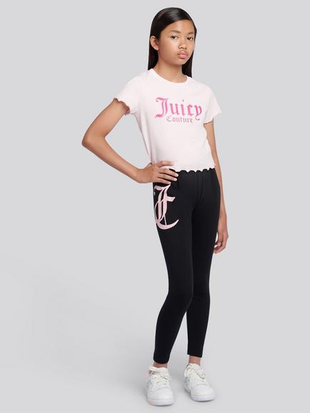 Juicy Couture Kids' Jersey Leggings, Black - view 2, Black