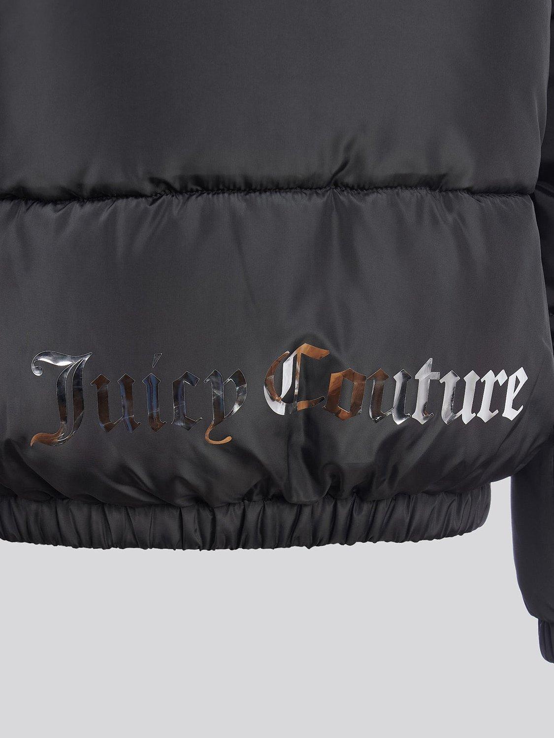 Product image 10 of 10, which shows Juicy Couture Kids' Short Puffer Coat, Black, 7-8 years