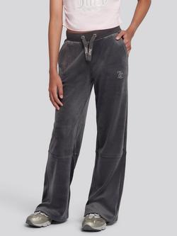 Juicy Couture Kids' Wide Leg Joggers, Black Oyster, Black Oyster