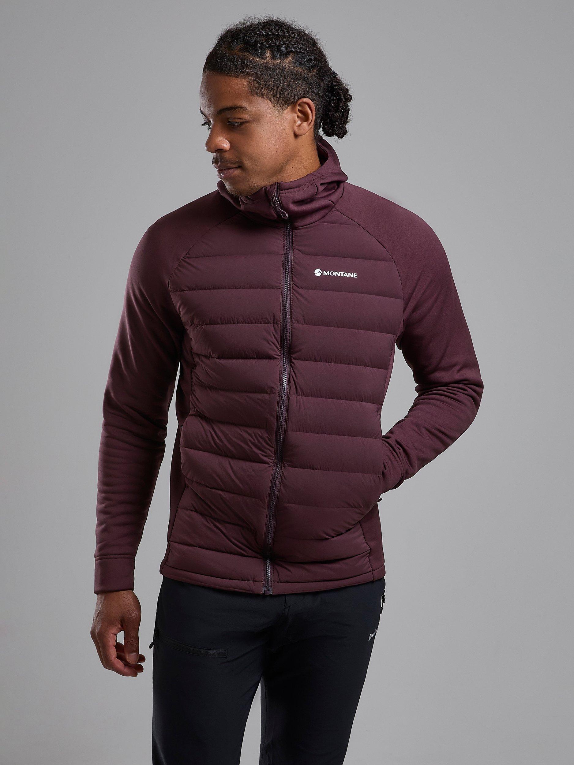 Product image 1 of 7, which shows Montane Composite Pertex Quantum 3D Thermo Stretch Sports Jacket, Dark Garnet, S