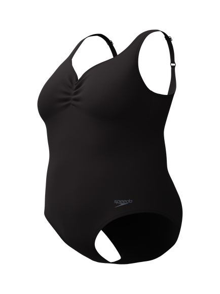 Speedo Shaping AquaNite Swimsuit, Anthracite, Anthracite