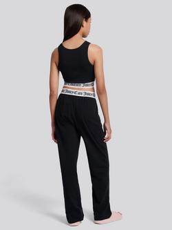 Juicy Couture Kids' Crop Vest Lounge Set, Black - view 2, Black