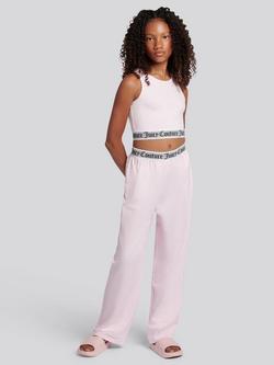 Juicy Couture Kids' Crop Vest Lounge Set, Cherry Blossom, Cherry Blossom