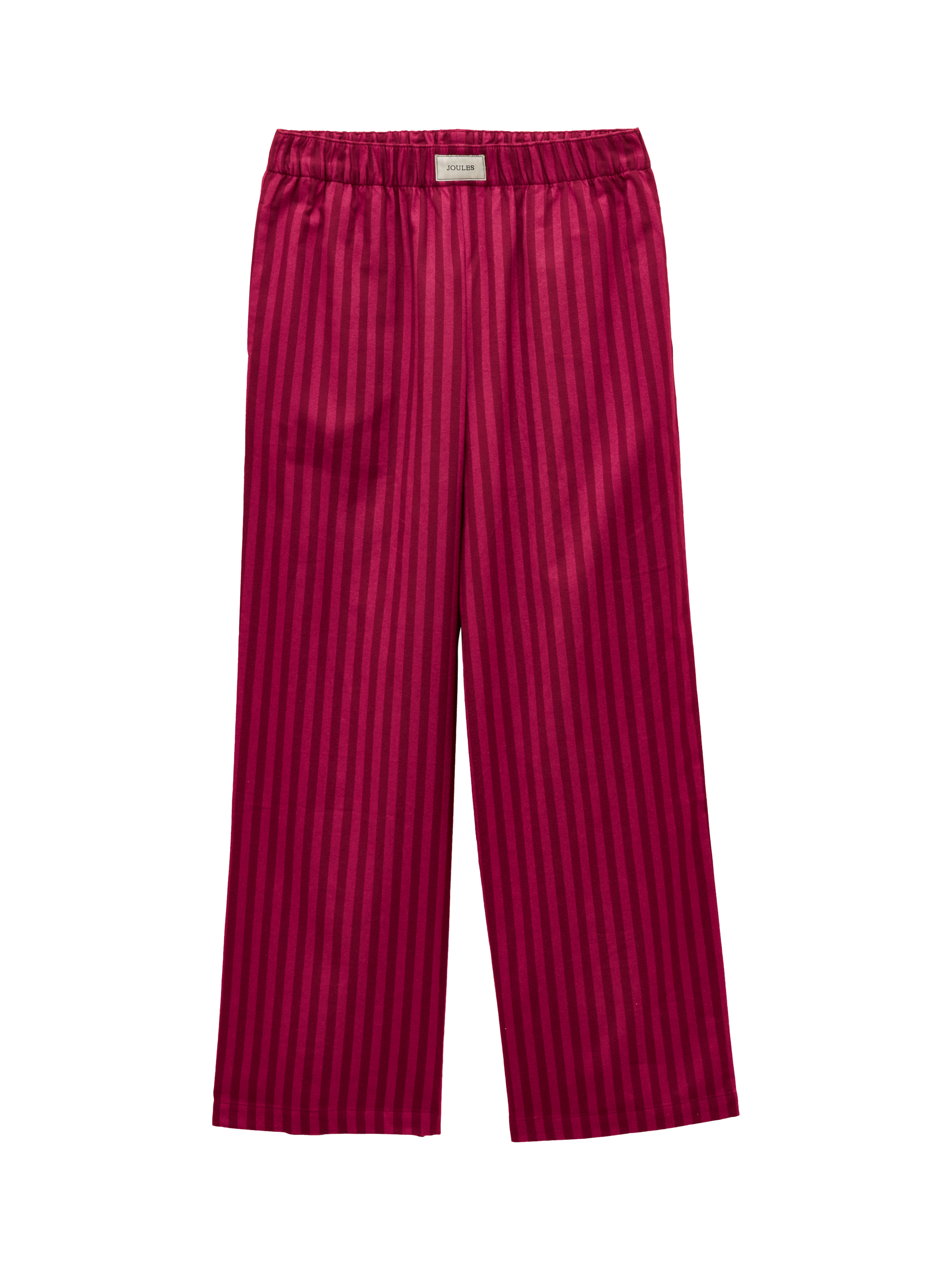 Product image 8 of 8, which shows Joules Stripe Brushed Cotton Pyjama Bottoms, Pink, XS Reg