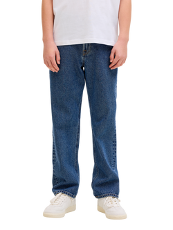 Jack & Jones Kids' Chris Straight Jeans, Blue Denim, Blue Denim