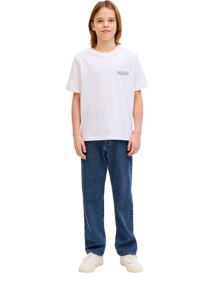 Jack & Jones Kids' Chris Relaxed Jeans, Blue Denim - view 2, Blue Denim