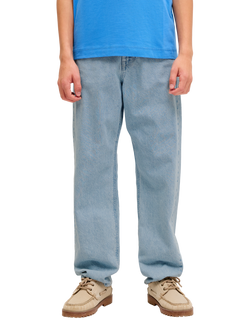 Jack & Jones Kids' Chris Straight Jeans, Blue Denim, Blue Denim