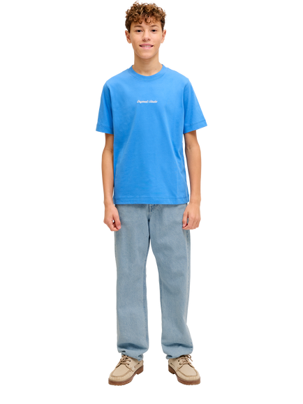 Jack & Jones Kids' Chris Relaxed Jeans, Blue Denim - view 2, Blue Denim