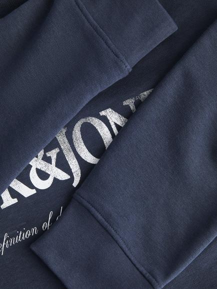 Jack & Jones Kids' Daytona Cotton Blend Sweatshirt, Navy Blazer - view 2, Navy Blazer