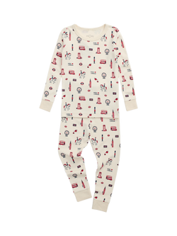MORI Kids' Cotton Blend Long Sleeved Pyjamas, London, London