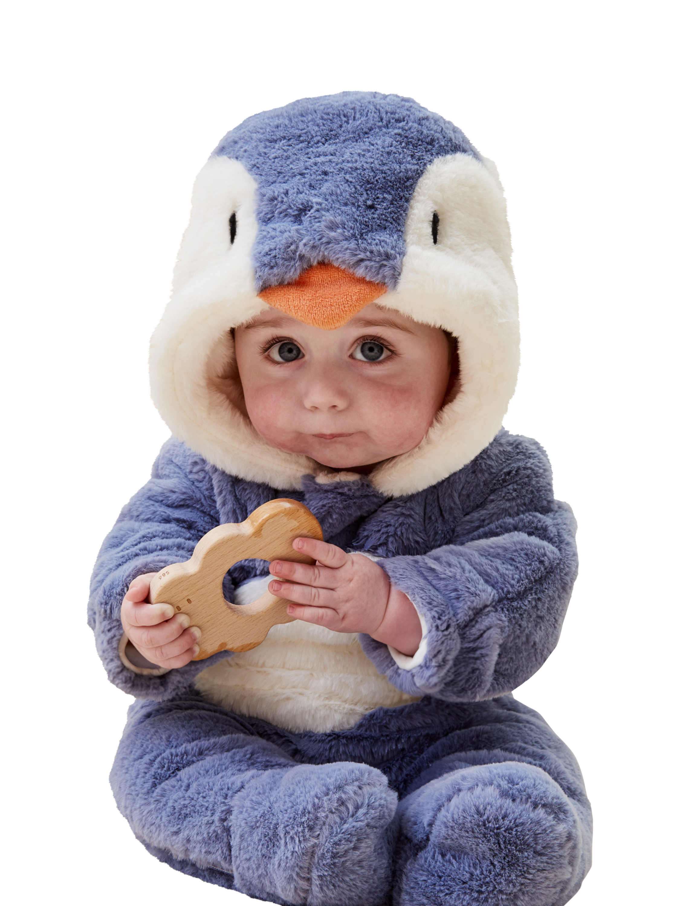 Pangasa Powder Blue Faux Fur Pramsuit main image 1