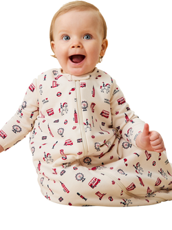 MORI Baby Little London Front Opening Sleeping Bag, 1.5 Tog - view 2, London