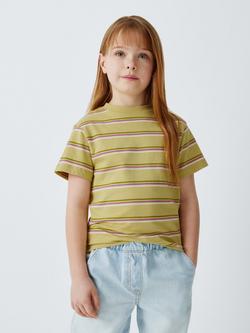 John Lewis Kids' Stripe/Plain/Fruit Check T-Shirts, Pack of 3, Multi - view 2, Multi