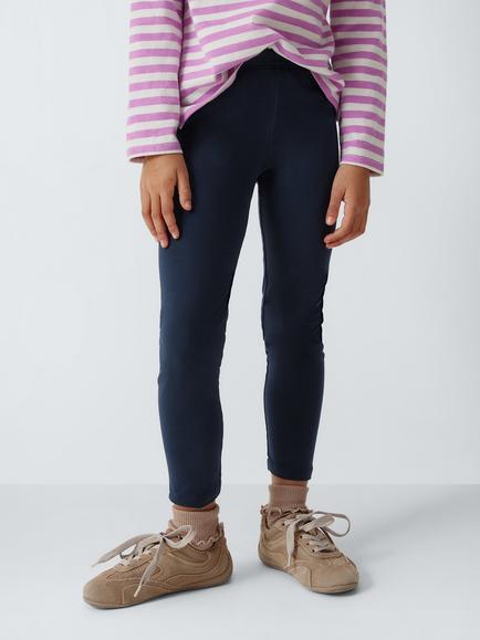 John Lewis Kids' Plain/Spot Leggings, Pack of 3, Multi Multi - view 2, Multi Multi
