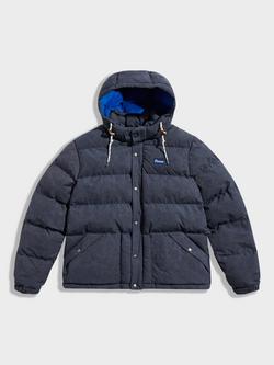 Penfield Bowerbridge Anniversary Edition Hooded Zip Front Puffer Jacket, Navy Blazer, Navy Blazer