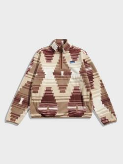 Penfield Forefounders Graylock Printed Quarter-Zip Fleece, Lead Gray, Lead Gray