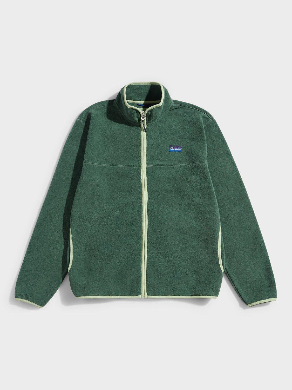 Product image 1 of 3, which shows Penfield Graylock Fleece Jacket, Cilantro, S