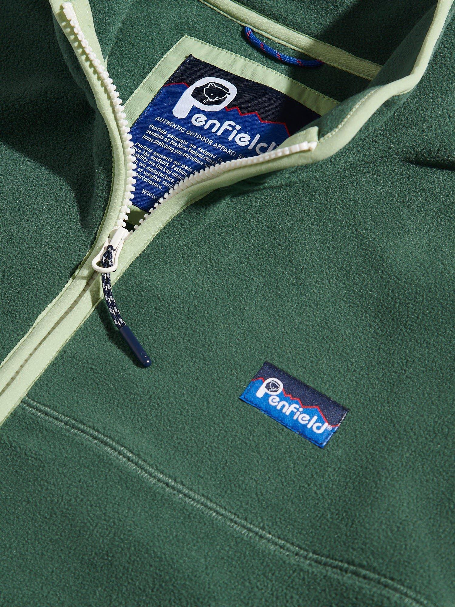 Product image 3 of 3, which shows Penfield Graylock Fleece Jacket, Cilantro, S