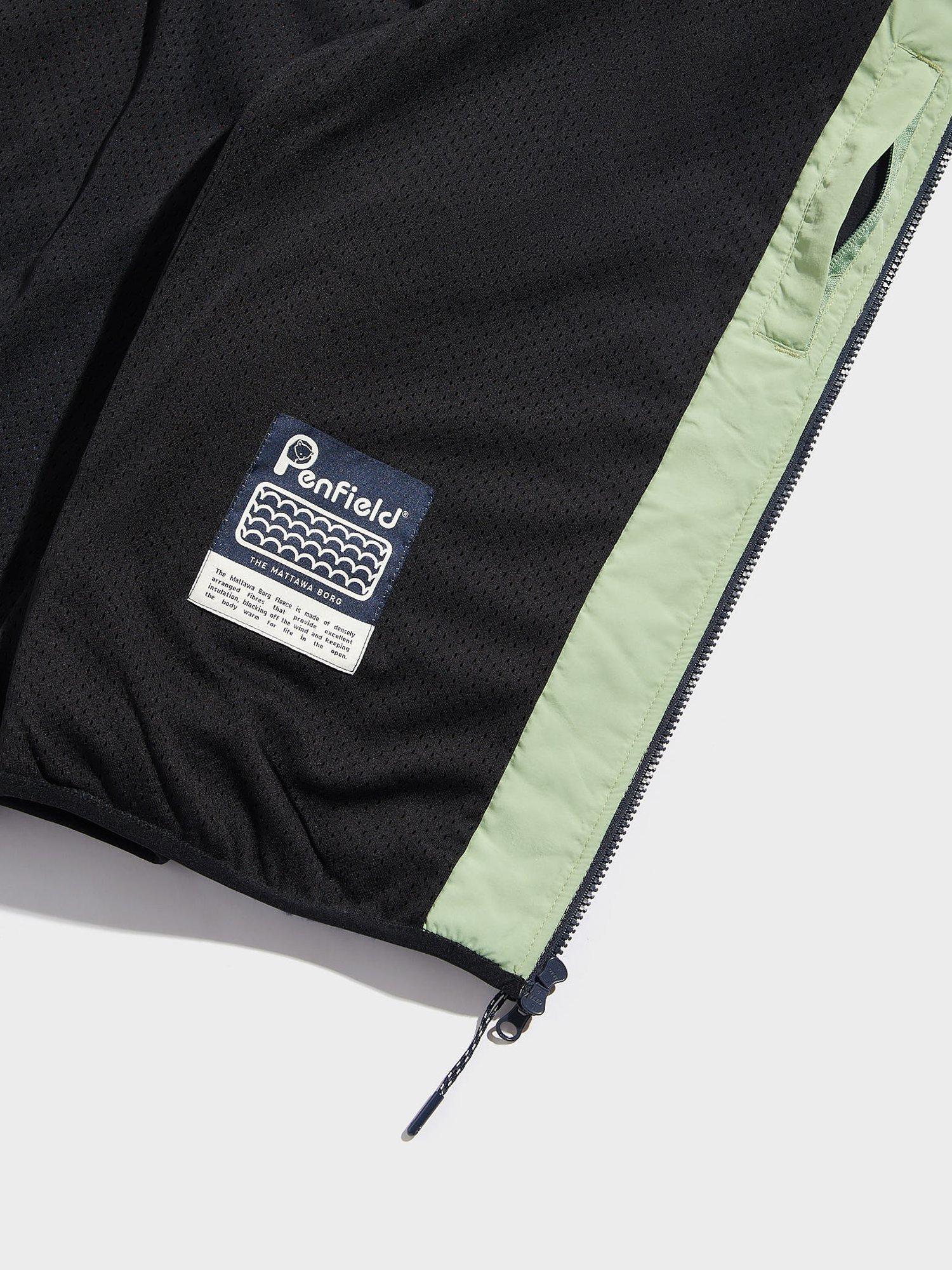 Product image 4 of 4, which shows Penfield Mattawa Patchwork Fleece Gilet, Blue Indigo, S
