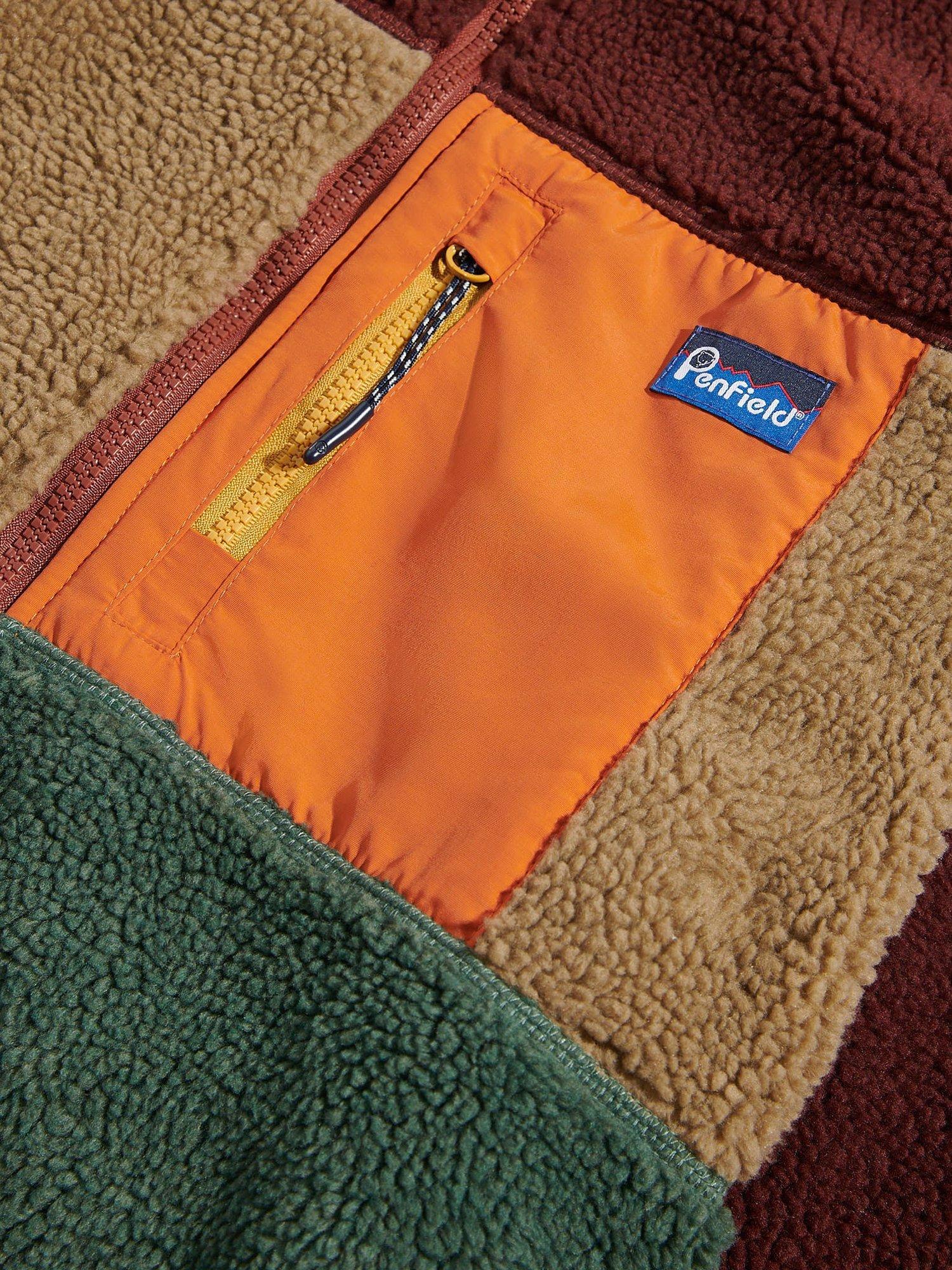 Product image 2 of 4, which shows Penfield Mattawa Fleece Jacket, Rum Raisin/Multi, S