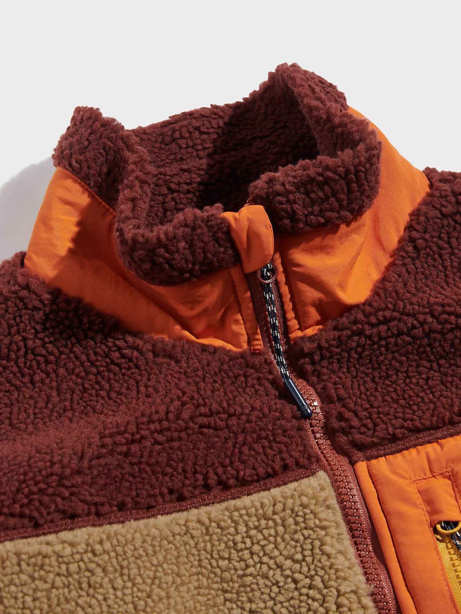 Product image 3 of 4, which shows Penfield Mattawa Fleece Jacket, Rum Raisin/Multi, S