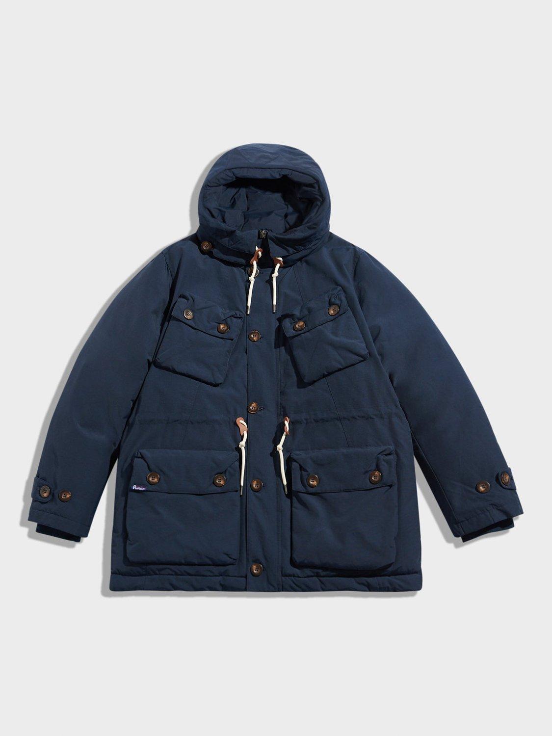 Product image 1 of 5, which shows Penfield Mountain Parka Jacket, Navy Blazer, S