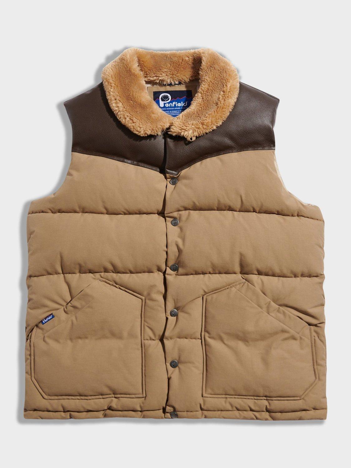 Product image 1 of 4, which shows Penfield Rockwool Padded Gilet, Lead Gray, S