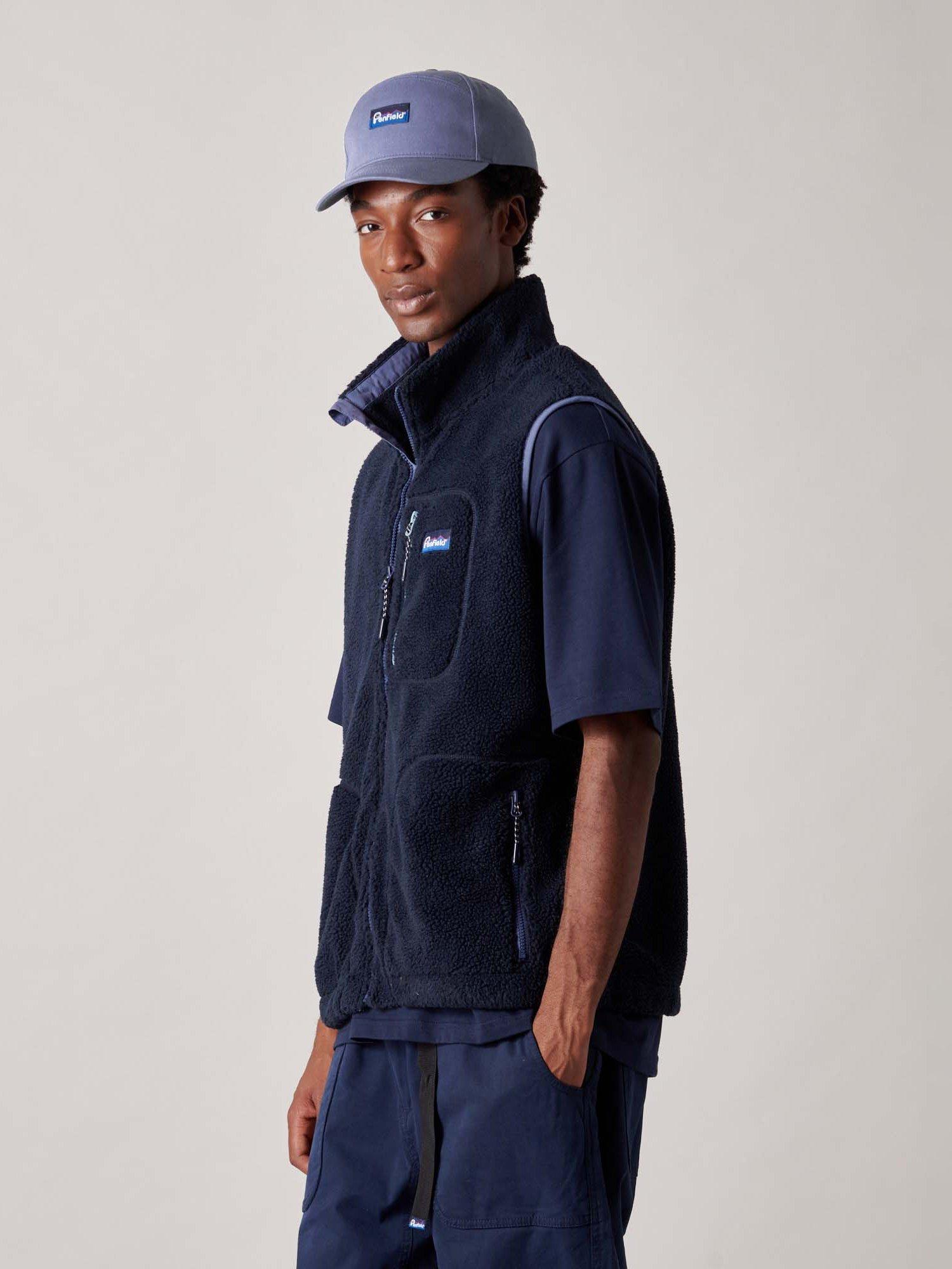 Product image 3 of 4, which shows Penfield Trailblaze Fleece Gilet, Navy, S