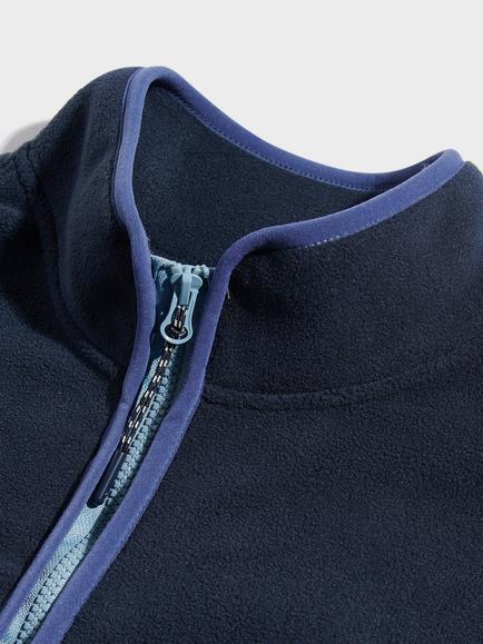 Penfield Quarter Zip Fleece Sweater, Navy - view 2, Navy