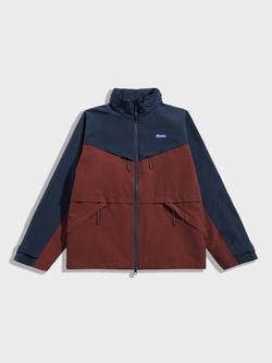 Penfield Northrim Raincoat Jacket, Rum Raisin/Navy, Rum Raisin/Navy