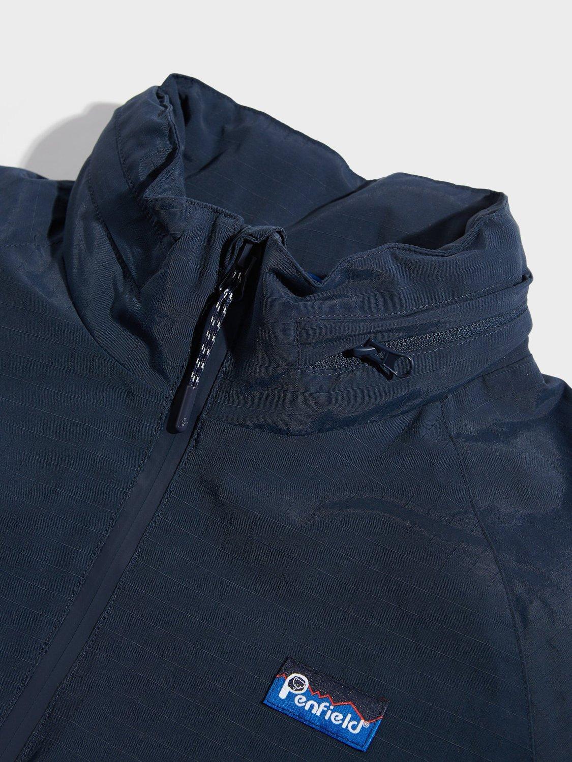 Product image 4 of 6, which shows Penfield Northrim Raincoat Jacket, Rum Raisin/Navy, S