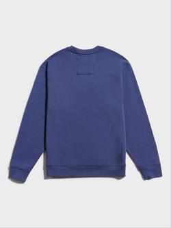 Penfield 50th Anniversary Embroidered Cotton Crew Neck Jumper, Blue Indigo - view 2, Blue Indigo