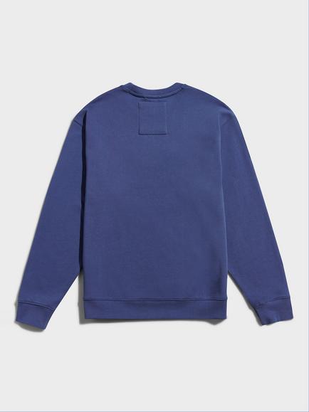 Penfield 50th Anniversary Embroidered Cotton Crew Neck Jumper, Blue Indigo - view 2, Blue Indigo
