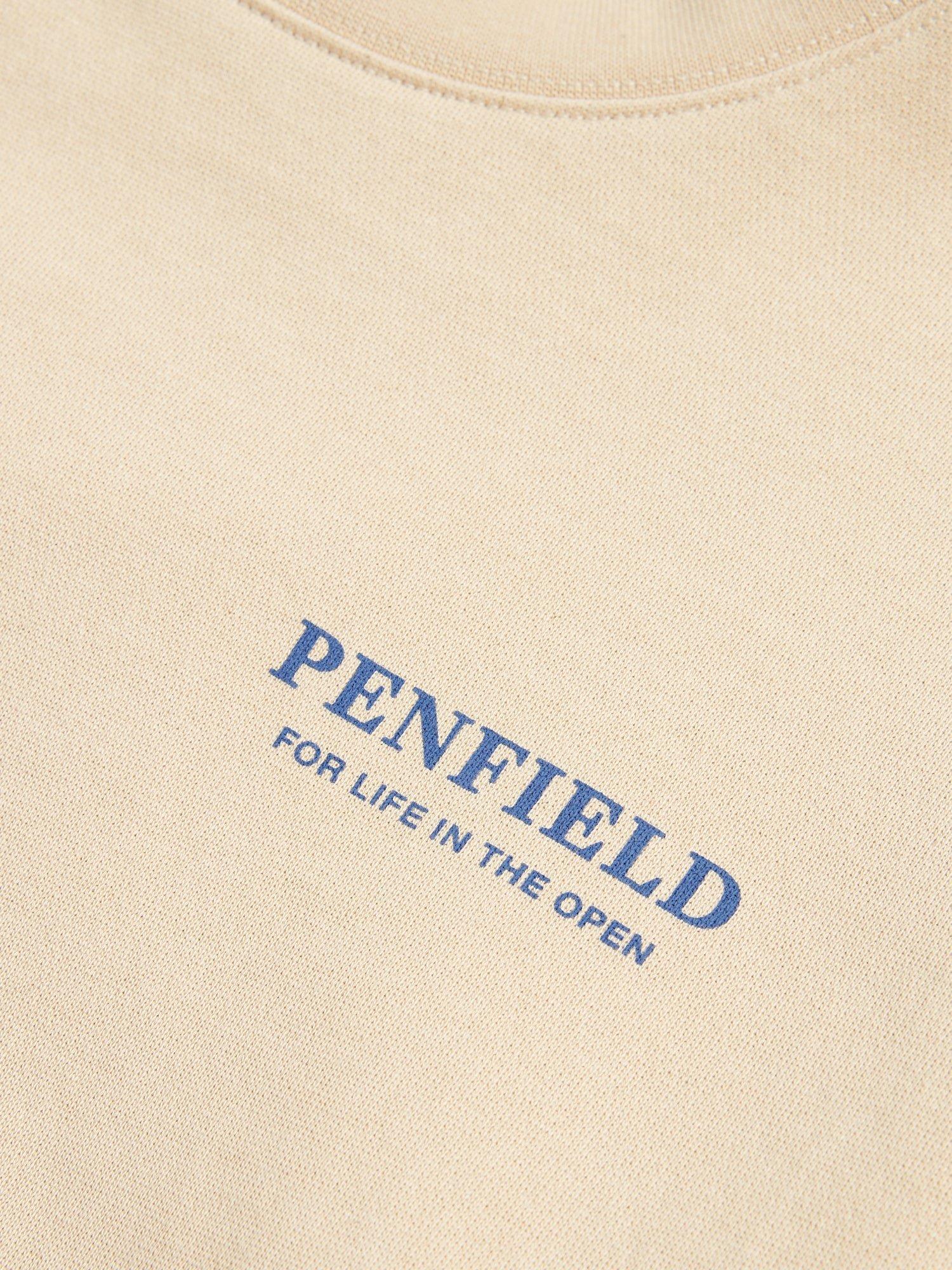 Product image 3 of 5, which shows Penfield Riverview Crew Neck Jumper, Brown Rice, S