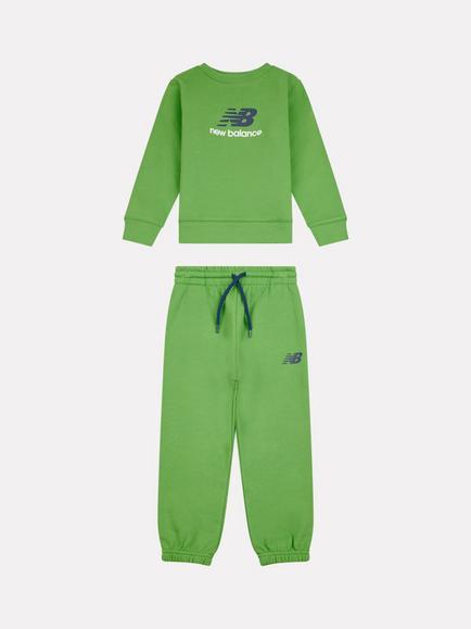 New Balance Kids' Crew Jumper and Jogger Set, Alpine Green, Alpine Green
