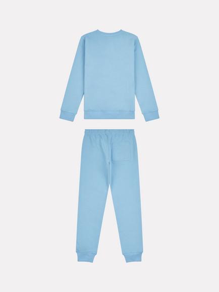 New Balance Kids' French Terry Logo Crew Jumper and Jogger Set, Still Water - view 2, Still Water