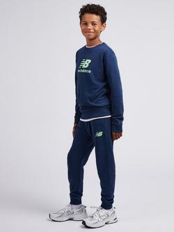 New Balance Kids' Cotton Blend Sweatshirt and Jogger Set, Nb Navy - view 2, Nb Navy