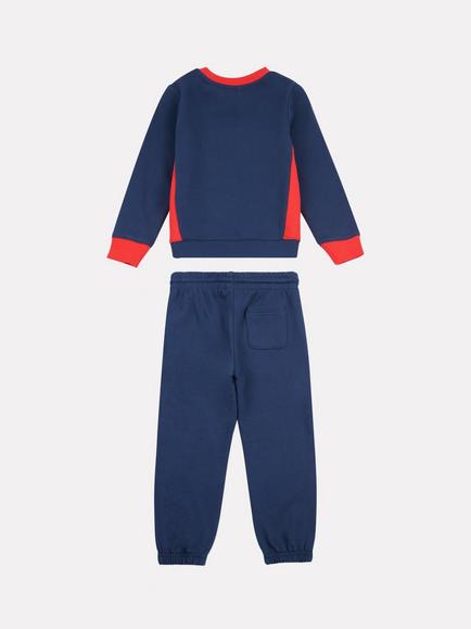 New Balance Kids' Contrast Crew Jumper & Jogger Set, Navy - view 2, Navy