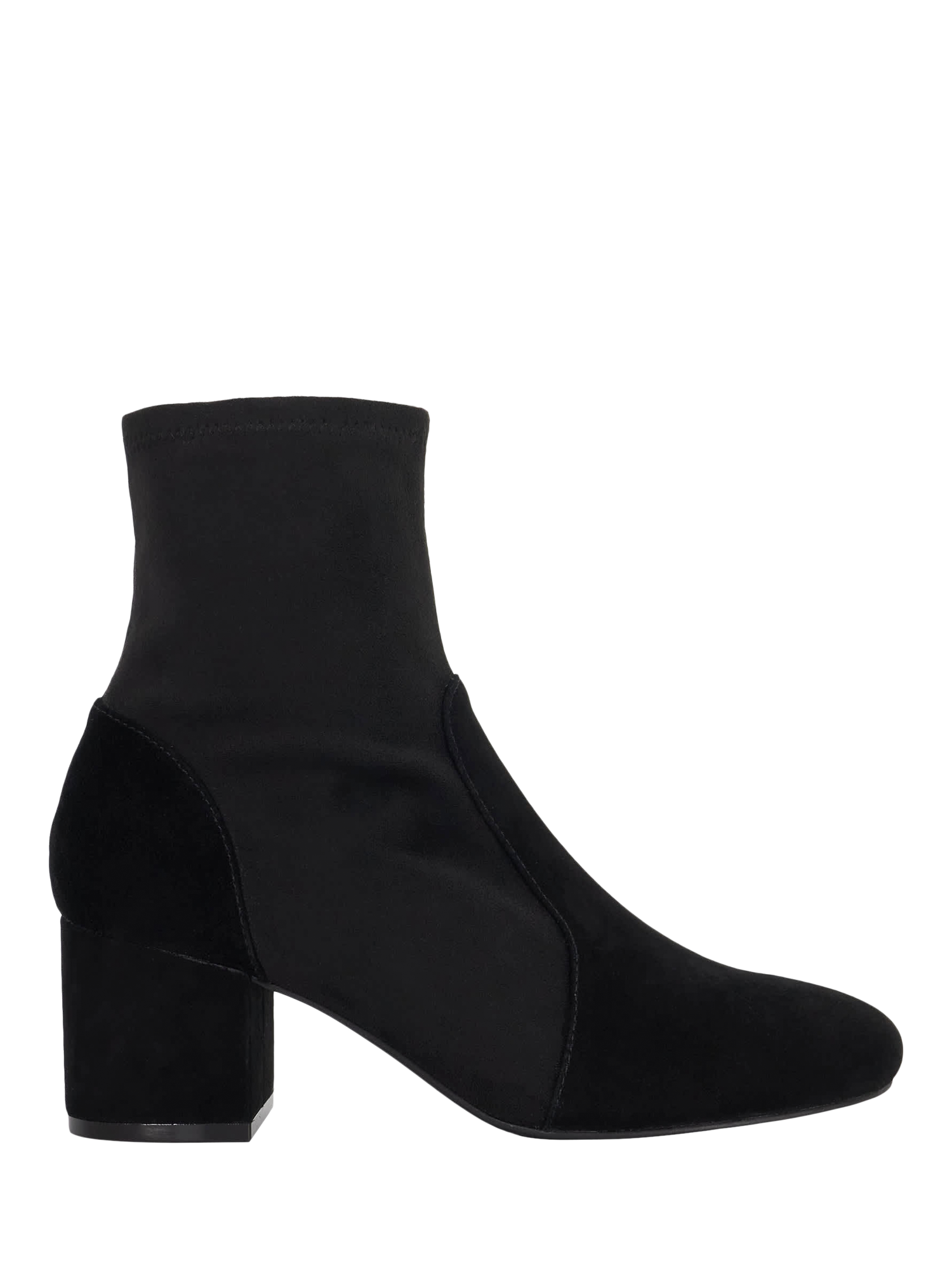 Product image 1 of 5, which shows Dune London Olianna Suede Ankle Boots, Black, EU36