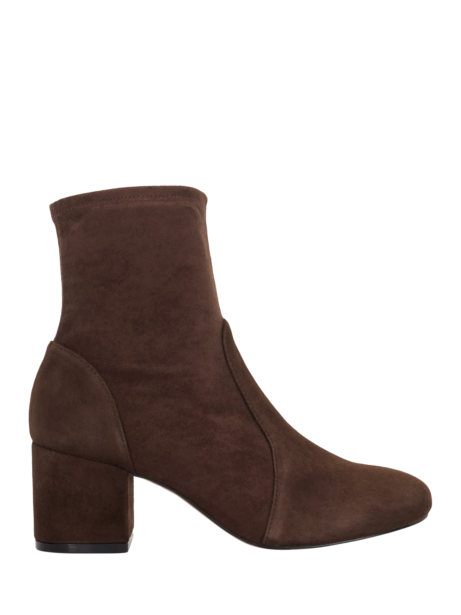 Product image 1 of 5, which shows Dune London Olianna Suede Ankle Boots, Brown, EU36