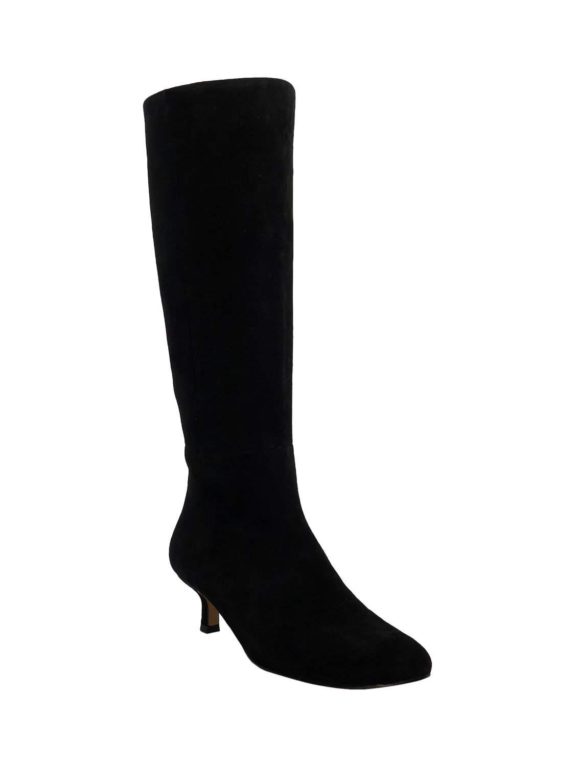 Product image 3 of 5, which shows Dune London Searing Suede Knee High Boots, Black, EU36