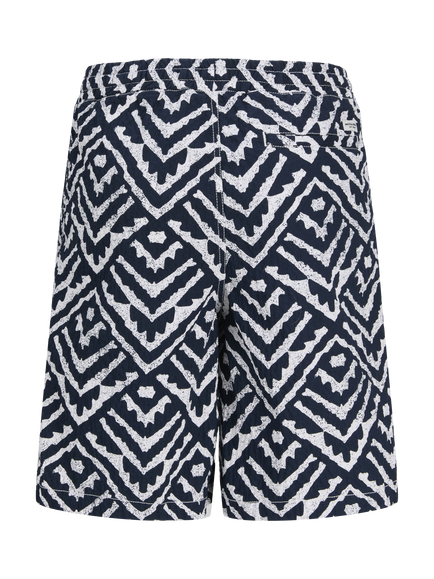 Jack & Jones Kids' Geometric Seersucker Shorts, Sky Captain - view 2, Sky Captain