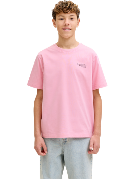 Jack & Jones Kids' Roar T-Shirt, Prism Pink, Prism Pink