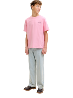 Jack & Jones Kids' Roar T-Shirt, Prism Pink - view 2, Prism Pink