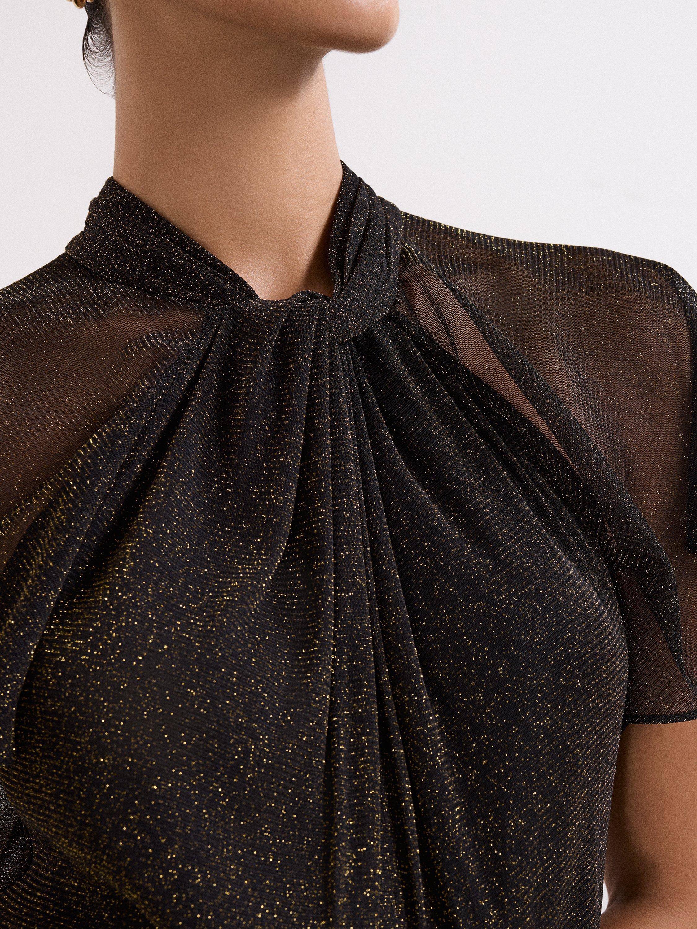 Product image 4 of 7, which shows Phase Eight Amara Wide Leg Jumpsuit, Black, 6