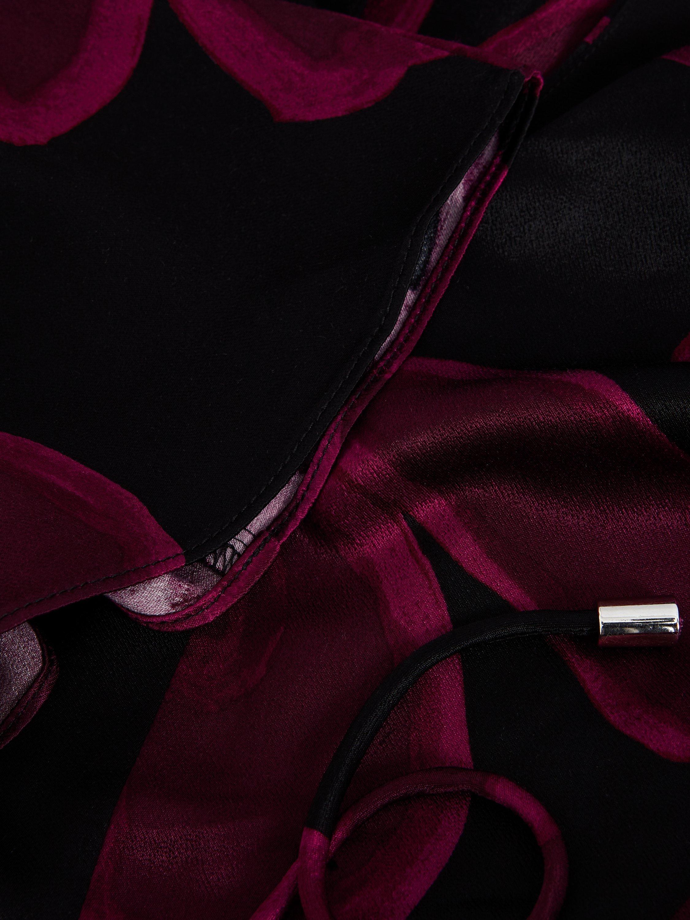 Product image 6 of 8, which shows Phase Eight Rhea V-Neck Maxi Dress, Multi, 6