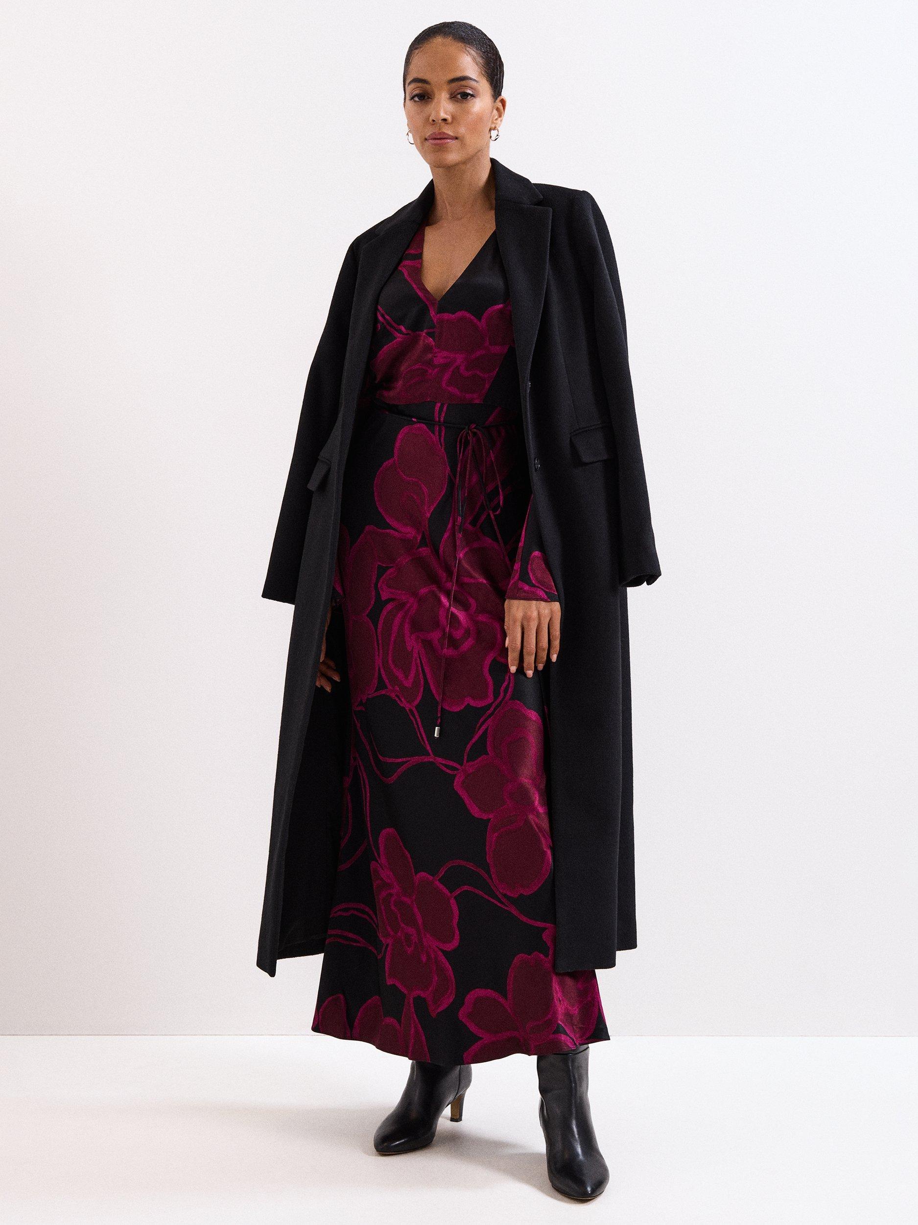 Product image 8 of 8, which shows Phase Eight Rhea V-Neck Maxi Dress, Multi, 6