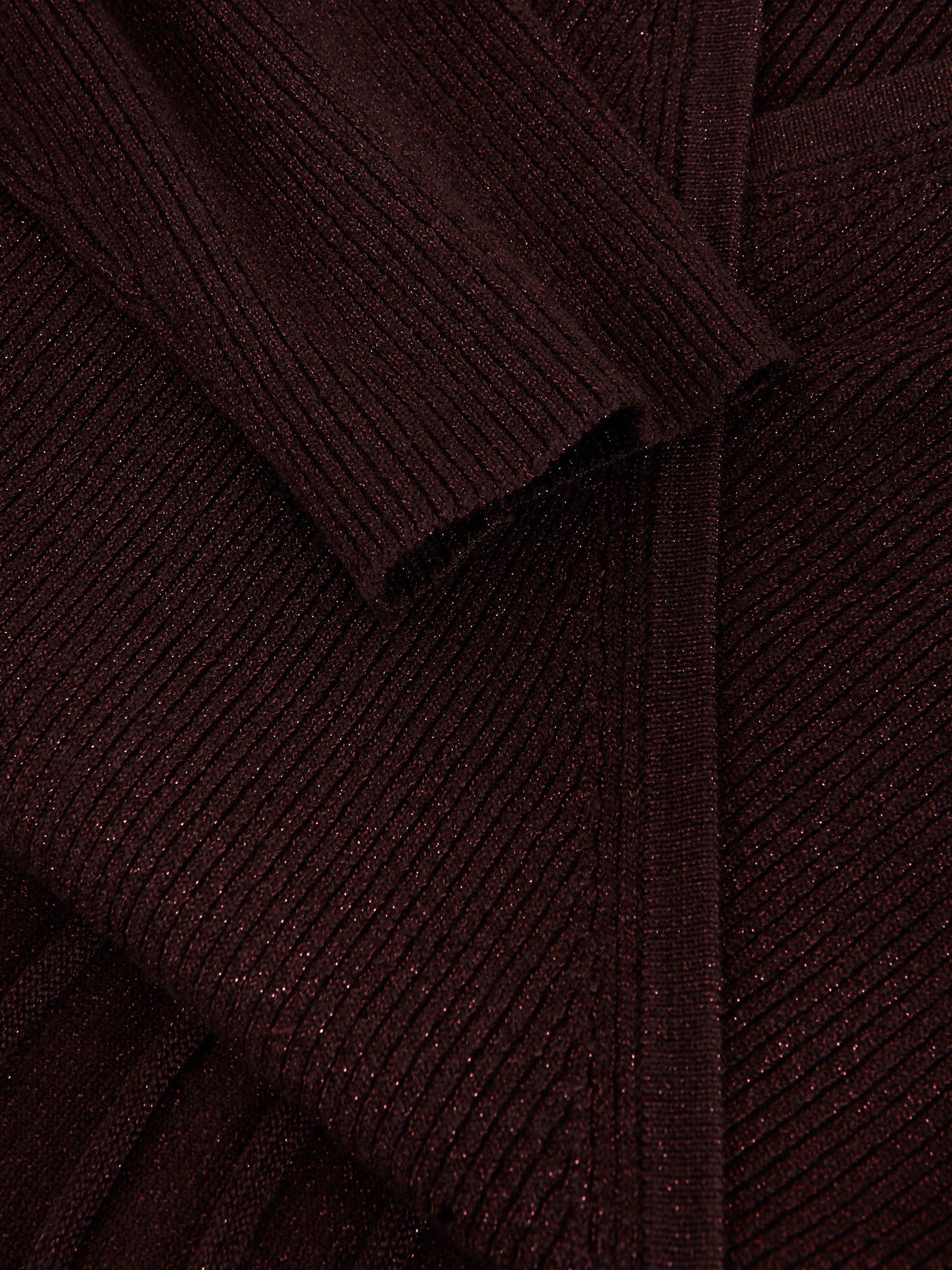 Product image 6 of 7, which shows Phase Eight Mina Shimmer Midi Dress, Bronze, 8