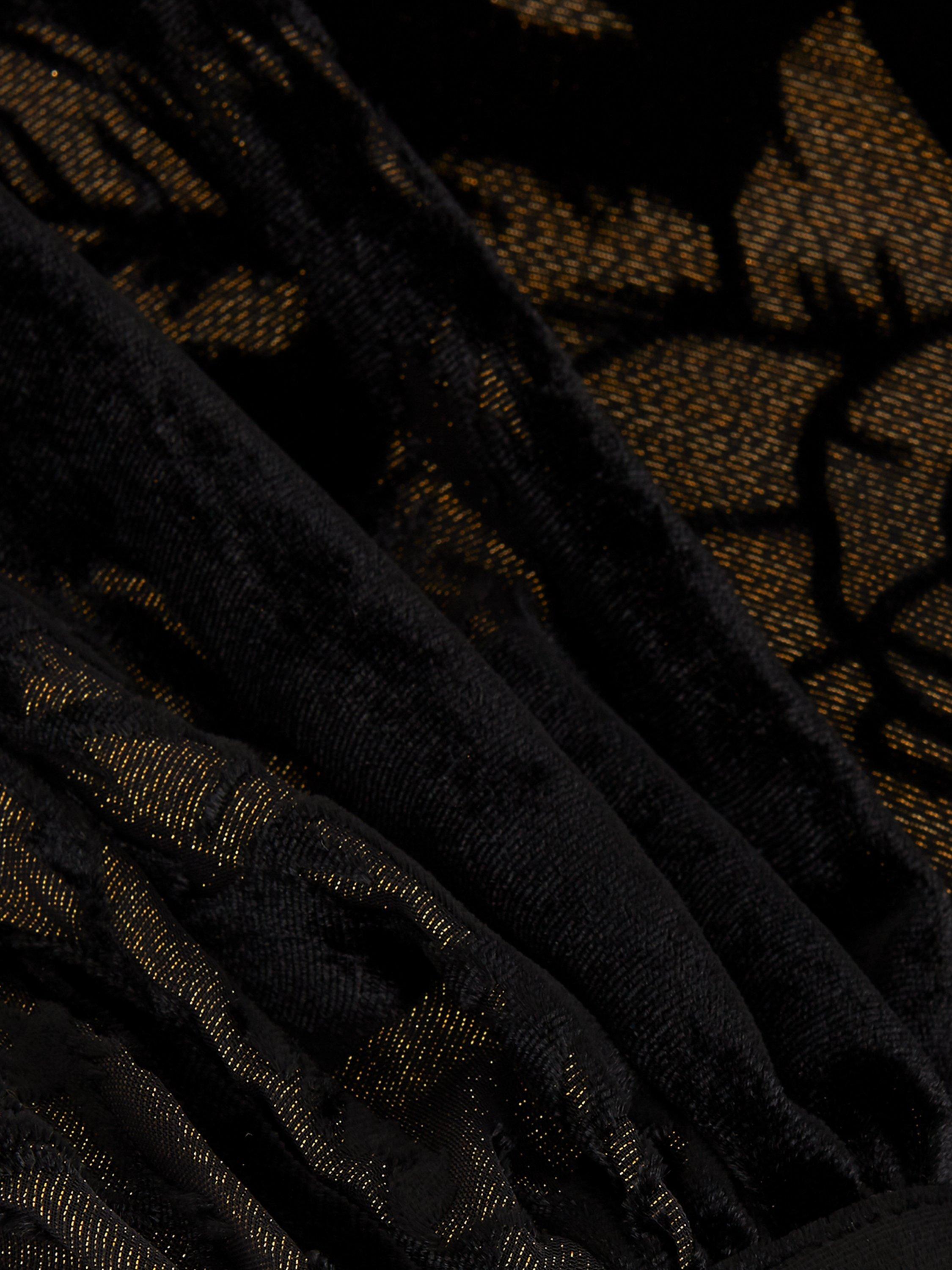 Product image 6 of 9, which shows Phase Eight Reanna Floral Shift Dress, Black/Multi, 26